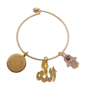 Hamsa Hand of Fatima Bracelets - Ayatul Kursi - Islamic Jewelry