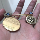Evil Eye Brooch Allah Islam Muslim Ayatul Kursi Protection Pin