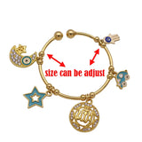 Allah Islam Muslim Turkey Evil Eye Copper Baby Child Bangles