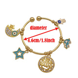 Allah Islam Muslim Turkey Evil Eye Copper Baby Child Bangles