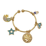 Allah Islam Muslim Turkey Evil Eye Copper Baby Child Bangles