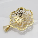 Allah Muslim Copper Crystal Pendant Necklace for Women & Men