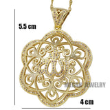Allah Muslim Copper Crystal Pendant Necklace for Women & Men