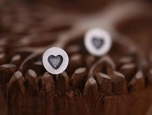 925 Silver Heart Stud Earrings for Women Mother's Gift