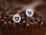 925 Silver Heart Stud Earrings for Women Mother's Gift