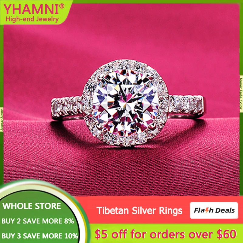 Allergy Round Rings Women Wedding Gift Jewelry Pure Tibetan Silver Ring