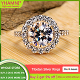 Allergy Silver Rings Women Circle Personality Gift Plated Jewelry