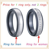 Cubic Zirconia Anniversary Couple Rings Men Women Wedding Band