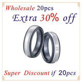 Cubic Zirconia Anniversary Couple Rings Men Women Wedding Band