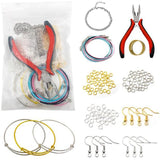 Alloy Jewelry Repair Tool Set Jump Rings Earring Hooks Pliers Tweezers