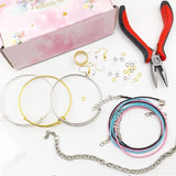 Alloy Jewelry Repair Tool Set Jump Rings Earring Hooks Pliers Tweezers