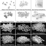 Alloy Accessories Jewelry Findings Set Copper Wire Open Jump Rings Earring Hook