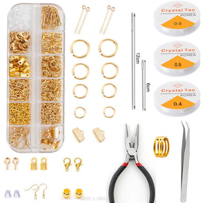 Alloy Accessories Jewelry Findings Set Copper Wire Open Jump Rings Earring Hook