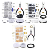 Alloy Accessories Jewelry Findings Set Copper Wire Jump Rings Earring Hook Kit