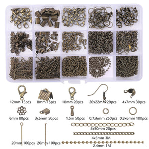 Alloy Jewelry Findings Set with Tools