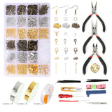 Alloy Jewelry Findings Set with Tools