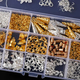 Alloy Jewelry Findings Set Earrings Hook Clasp Rings