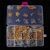 Alloy Jewelry Findings Set Earrings Hook Clasp Rings