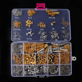 Alloy Jewelry Findings Set Earrings Hook Clasp Rings