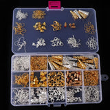 Alloy Jewelry Findings Set Earrings Hook Clasp Rings