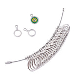 Alloy American Calibration Ring Sizers Ring Mandrel Jewelry Measuring Tool Set