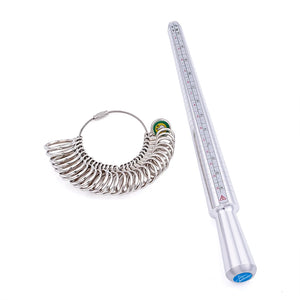 Alloy American Calibration Ring Sizers Ring Mandrel Jewelry Measuring Tool Set