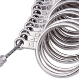 Alloy American Calibration Ring Sizers Ring Mandrel Jewelry Measuring Tool Set