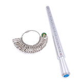 Alloy American Calibration Ring Sizers Ring Mandrel Jewelry Measuring Tool Set