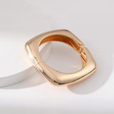 Metal Charm Geometry Statement Cuff Bangles Jewelry