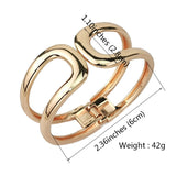 Alloy Geometric Cuff Bracelet for Women