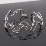 Alloy Wave Shape Choker Necklace for Women