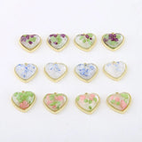 Colorful Heart Pendant DIY Ornament 6pcs