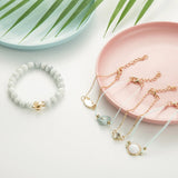 Alloy Bracelet Set Crab Heart Turquoise Bracelet Five Piece Set Earrings
