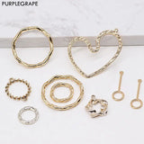 Alloy DIY Earrings Necklace Pendant Jewelry Accessories 10pcs