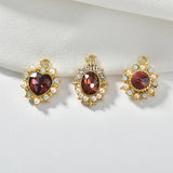 Alloy Diamond Pearl Heart Oval Pendant DIY Jewelry Kit