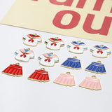 Alloy Drip Oil School Uniform Skirt Pendant Charms Material