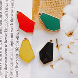 Alloy Dripping Oil Pendant Necklace Charms DIY Material