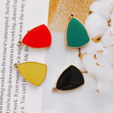 Alloy Dripping Oil Pendant Necklace Charms DIY Material
