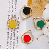 Alloy Dripping Oil Pendant Necklace Charms DIY Material