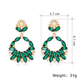 Retro Alloy Earrings for Women Hyperbole Wedding Jewelry