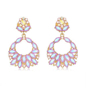 Retro Alloy Earrings for Women Hyperbole Wedding Jewelry