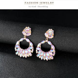 Retro Alloy Earrings for Women Hyperbole Wedding Jewelry