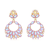 Retro Alloy Earrings for Women Hyperbole Wedding Jewelry