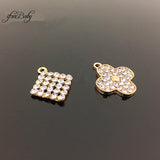 Metal Rhinestone Button for DIY Hair Accessories