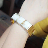 Geometric Alloy Cuff Bracelets for Women