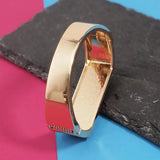 Geometric Alloy Cuff Bracelets for Women