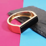Geometric Alloy Cuff Bracelets for Women