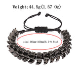 Alloy Keel Chain Hand Bracelet Zircon Inlaid for Women Men
