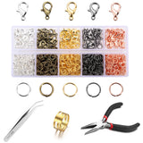 Alloy Jewelry Findings Set Lobster Clasp Jump Rings DIY Accessories
