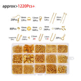 Alloy Jewelry Findings Set Lobster Clasp Jump Rings DIY Accessories